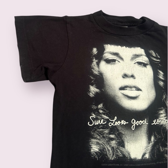 Youth Alicia Keys Black Graphic Kids Short Sleeve T-Shirt Size 5/6T - Picture 3 of 7